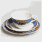Чайное трио "Цветы и фрукты". Фарфор, деколь, золочение. Staffordshire, Великобритания, 1930-е гг.